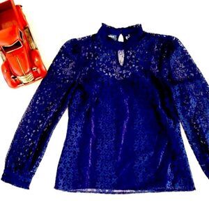 ModCloth Lace lined long sleeve top  